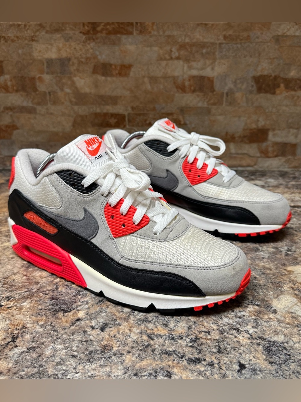 RARE🔥 Sz 11 - Nike Air Max 90 OG Infrared White 2015 Retro 725233-106 Mens Shoe